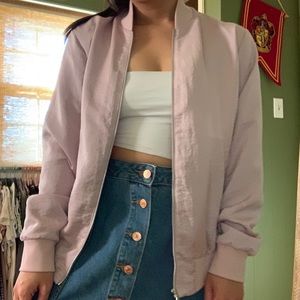 Lavender Bomber Jacket
